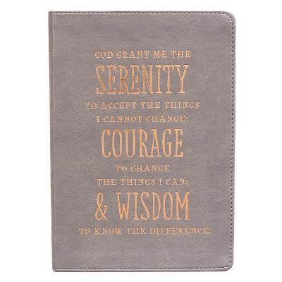 Cover for Christian Art Gifts · Serenity, Courage And Wisdom LuxLeather Journal in Gray (Imitation Leather Bo) (2018)