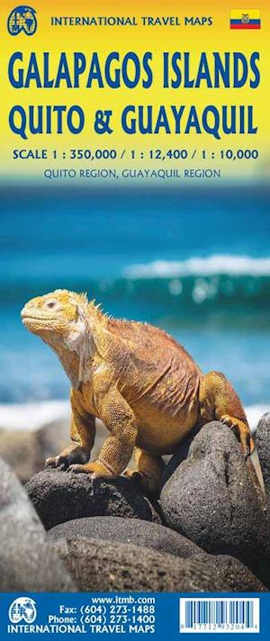 Cover for ITM Publications · International Travel Maps: Galapagos Islands, Quito and Guayaquil (Hardcover Book) (2022)