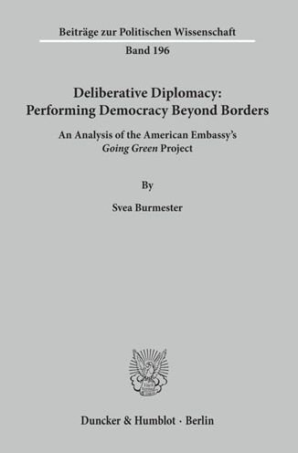 Cover for Burmester · Deliberative Diplomacy (Book) (2019)