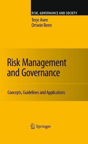 Cover for Terje Aven · Risk Management and Governance: Concepts, Guidelines and Applications - Risk, Governance and Society (Paperback Bog) [2010 edition] (2012)