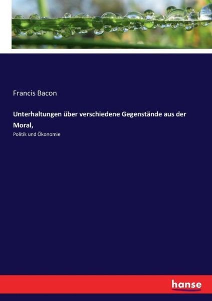 Cover for Bacon · Unterhaltungen über verschiedene (Bog) (2017)