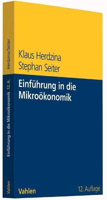 Cover for Herdzina · Einführung in die Mikroökonomi (Bog)
