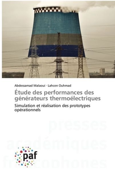 Cover for Abdessamad Malaoui · Étude des performances des générateurs thermoélectriques (Pocketbok) (2022)