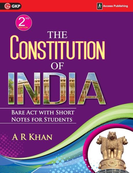 Cover for A R Khan · The Constitution of India (Paperback Book) (2019)