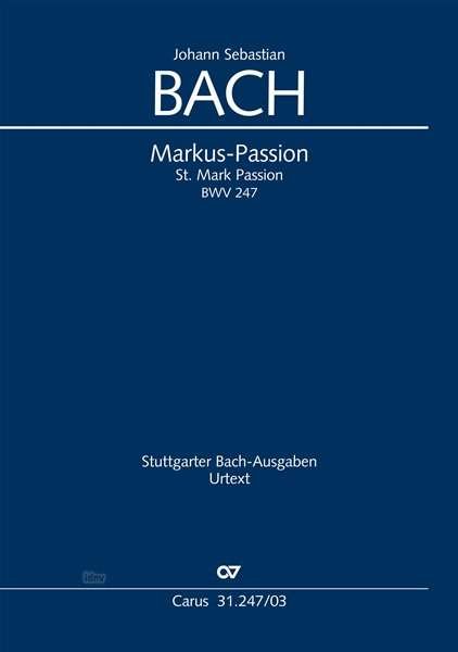 Cover for JS Bach · Markuspassion,KA.CV31.247/03 (Bog)