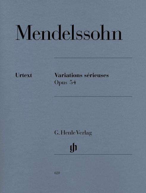 Variations s.op.54,Kl.HN620 - Mendelssohn - Kirjat - SCHOTT & CO - 9790201806204 - perjantai 6. huhtikuuta 2018