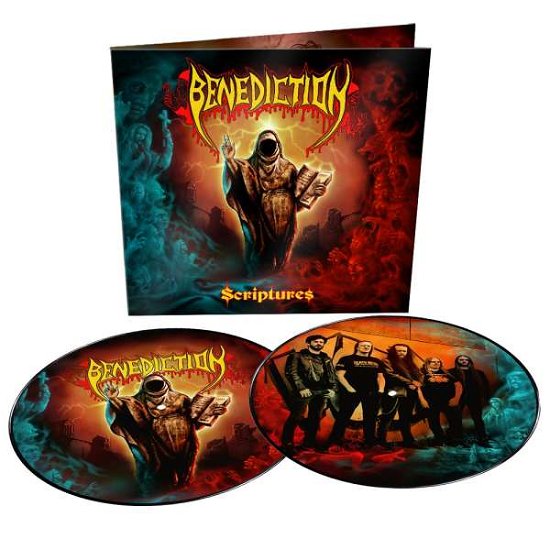 Cover for Benediction · Scriptures (Feat. Kam Lee) (2021 Print) (Picture Disc) (LP) [Picture Disc edition] (2021)