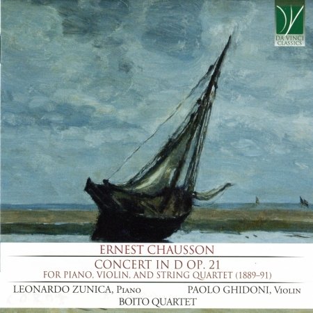 Cover for Zunica, Leonardo / Paolo Chidoni · Chausson: Concert in D Op.21 for Piano (CD) (2020)