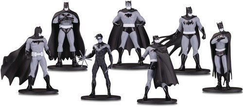 Batman - Black & White Pack 7 Figurines Pvc Box Se - Batman - Merchandise -  - 0761941362205 - 29. mai 2019