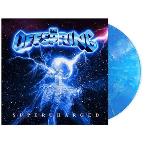 Cover for The Offspring · Supercharged (LP) [Indie Blue Marbled Vinyl edition] (2024)