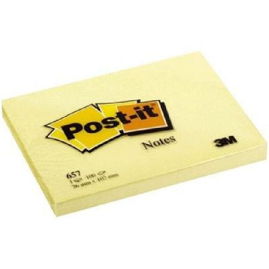 3M Post-it - 100 Foglietti Post-it Colore Giallo Canary 76x102mm (12 pz) - 3M Post-it - Fanituote - 3M - 3134375014205 - 