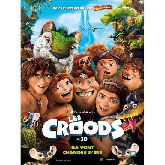 Cover for Croods (Les) (Blu-Ray 3D+Blu-Ray+Dvd) [Edizione: Francia] (Blu-Ray)