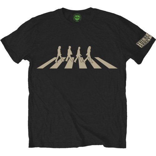 The Beatles Unisex T-Shirt: Abbey Road Silhouette - The Beatles - Produtos - ROFF - 5055295334205 - 7 de julho de 2016