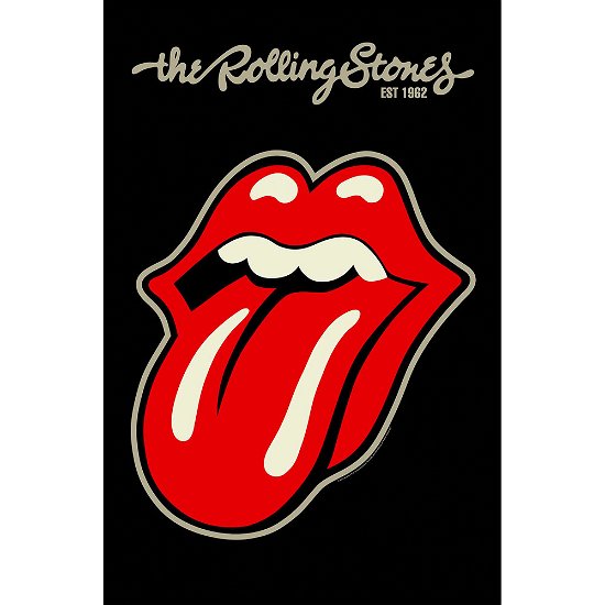 The Rolling Stones Textile Poster: Tongue - The Rolling Stones - Produtos -  - 5056365706205 - 