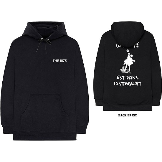 Cover for The 1975 · The 1975 Unisex Pullover Hoodie: ABIIOR Est Dans Instagram (Back Print) (Hoodie) [size S] [Black - Unisex edition]