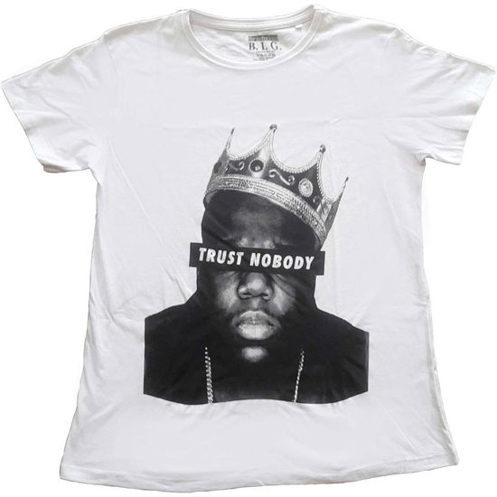 Biggie Smalls Ladies T-Shirt: Trust Nobody (18) - Biggie Smalls - Merchandise -  - 5056561036205 - 