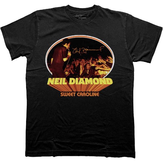 Neil Diamond Unisex T-Shirt: Sweet Caroline Oval - Neil Diamond - Fanituote -  - 5056561094205 - 