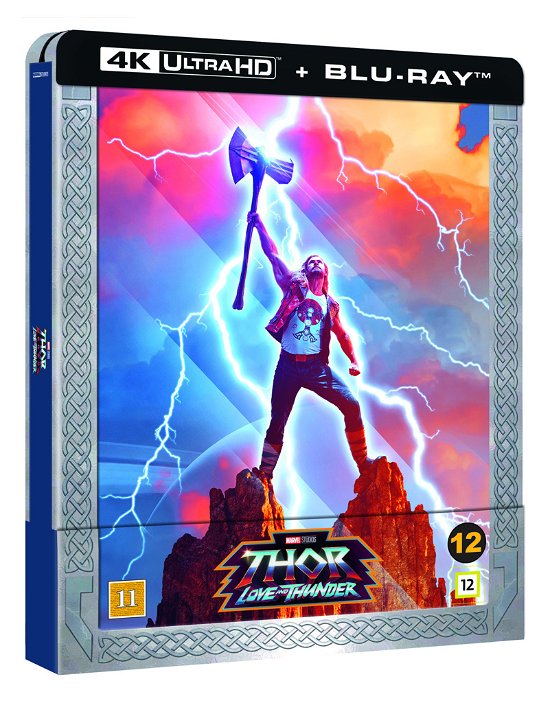 Cover for Thor · Thor 4 - Love and Thunder (4K UHD Blu-ray) [Limited Steelbook edition] (2022)