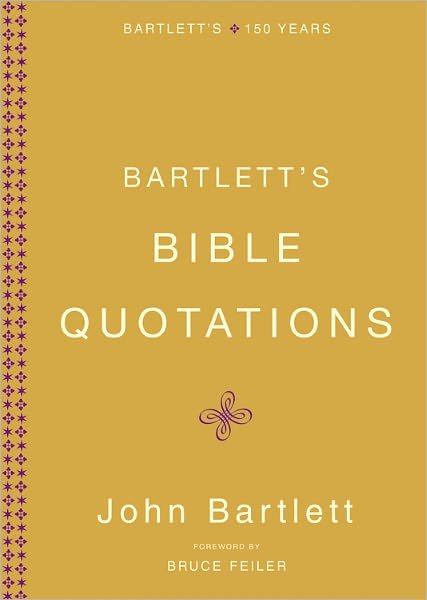 Cover for John Bartlett · Bartlett's Bible Quotations (Hardcover Book) (2005)