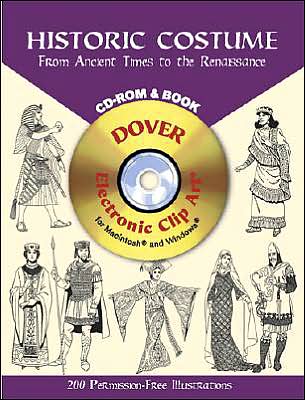 Cover for Tom Tierney · Historic Costume - CD-ROM and Book: From Ancient Times to the Renaissance - Dover Electronic Clip Art (Audiobook (CD)) [Unabridged edition] (2003)