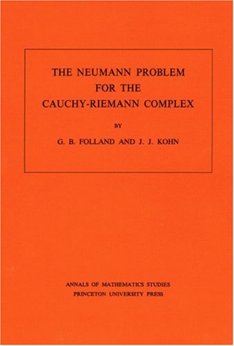 Cover for Gerald B. Folland · The Neumann Problem for the Cauchy-Riemann Complex - Annals of Mathematics Studies (Paperback Book) (1972)