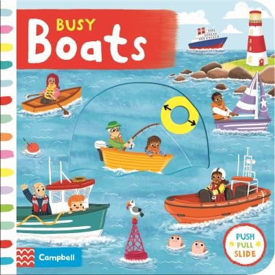 Cover for Campbell Books · Busy Boats: A Push Pull and Slide Book - Campbell Busy Books (Tavlebog) (2019)