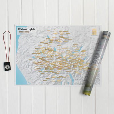 Cover for Wainwright Summits Collect and Scratch Print (Map) (2017)