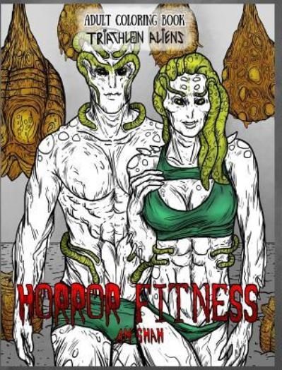 Cover for A M Shah · Adult Coloring Book Horror Fitness (Hardcover Book) (2018)