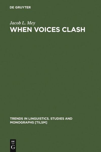 Cover for J.L. Mey · When Voices Clash (Book) (1998)