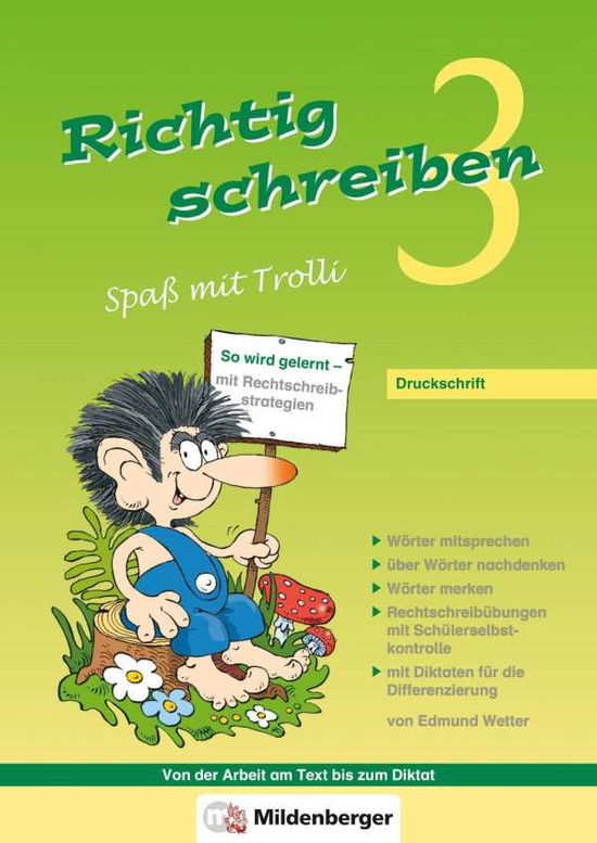 Cover for Edmund Wetter · Richtig schreib.,Spaß m.Trolli. 3.Sj.DS (Book)