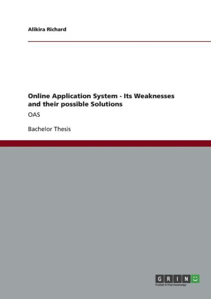 Cover for Richard · Online Application System - Its (Bok) (2012)