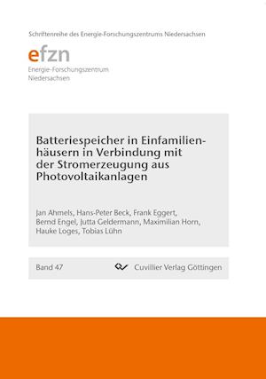 Cover for Jan Ahmels · Batteriespeicher in Einfamilienhäusern in Verbindung mit der Stromerzeugung aus Photovoltaikanlagen (Paperback Book) (2017)