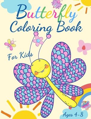 Cover for Education Colouring · Butterfly Coloring Book For Kids Ages 4-8 (Paperback Book) (2021)