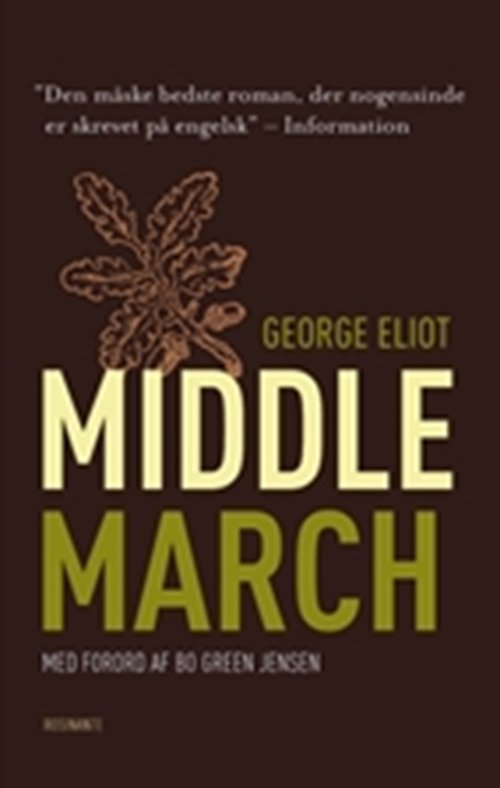 Cover for George Eliot · Rosinantes Klassikerserie: Middlemarch (Hæftet bog) [2. udgave] (2006)