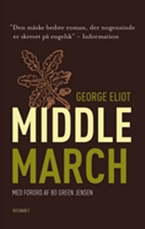 Cover for George Eliot · Rosinantes Klassikerserie: Middlemarch (Sewn Spine Book) [2º edição] (2006)