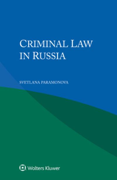 Cover for Svetlana Paramonova · Criminal Law in Russia (Paperback Book) (2021)