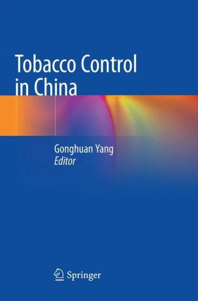 Cover for Tobacco Control in China (Paperback Book) [Softcover Reprint of the Original 1st 2018 edition] (2019)