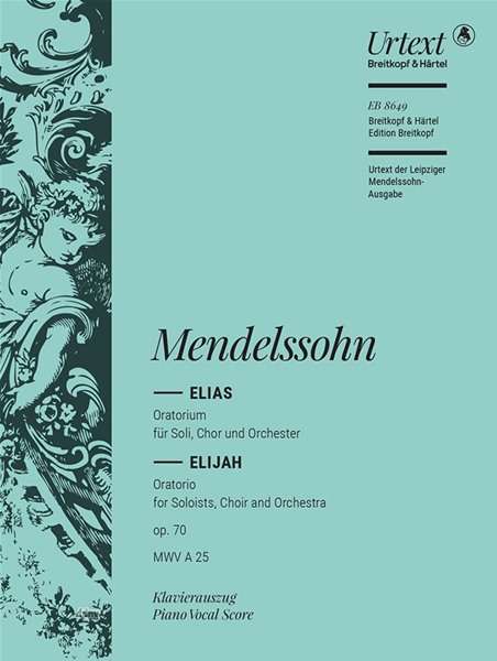 Cover for Mendelssohn Barthold · Mendelssohn Barth.,F.:Elias,KA.EB8649 (Book) (2018)