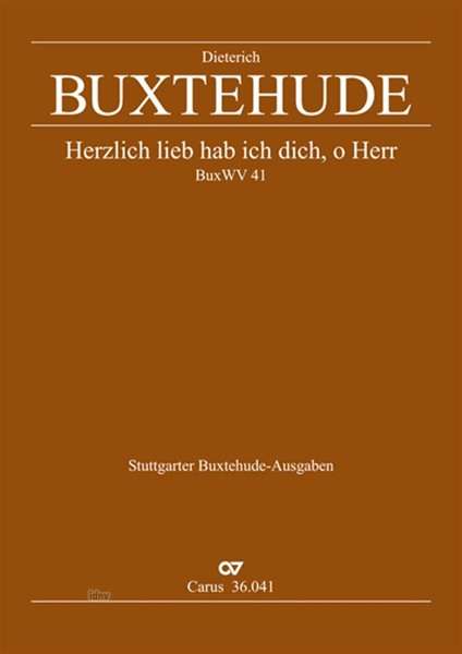 Cover for Buxtehude · Herzlich lieb hab ich dich, o (Book)