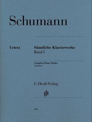 Cover for Robert Schumann · Sämtliche Klavierwerke 1 (Paperback Book) (2010)