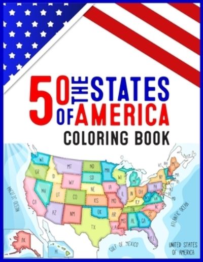 Cover for Atkins White Publication · 50 The States of America Coloring Book (Pocketbok) (2020)