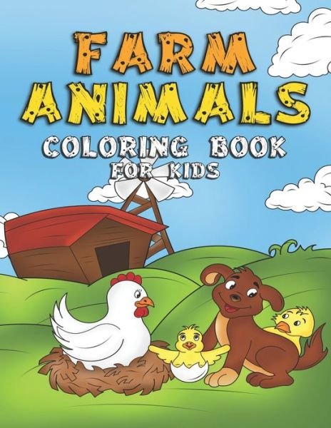 Cover for Treasure Cave Prints · Farm Animals Coloring Book For Kids (Paperback Book) (2020)