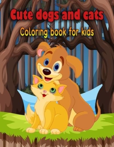 Cover for Afani Coloring Books · Cute dogs and cats coloring book for kids (Pocketbok) (2020)
