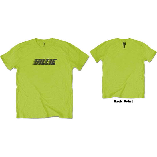 Cover for Billie Eilish · Billie Eilish Unisex T-Shirt: Racer Logo &amp; Blohsh (Back Print) (T-shirt)