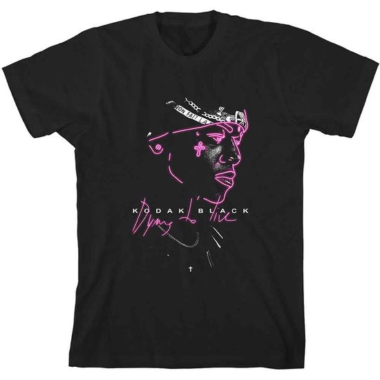 Kodak Black Unisex T-Shirt: Neon Outline - Kodak Black - Merchandise -  - 9950670849205 - 