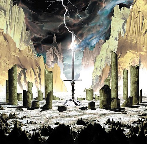 Cover for The Sword · Gods of the Earth: 15th Anniversary Edition (DELUXE EDITION, PYRITE COLOR VINYL) (LP) [RSD 2023 Color edition] (2023)