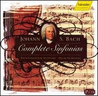 * BACH: Complete Sinfonias - Bach Collegium Stutt / Rilling - Music - hänssler CLASSIC - 4010276019206 - September 11, 2006