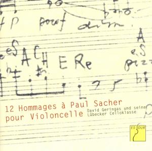 Cover for Geringas / Runge / Maintz / Svan · 12 Hommages a Paul Sacher Pour Violoncelle (CD) (2014)