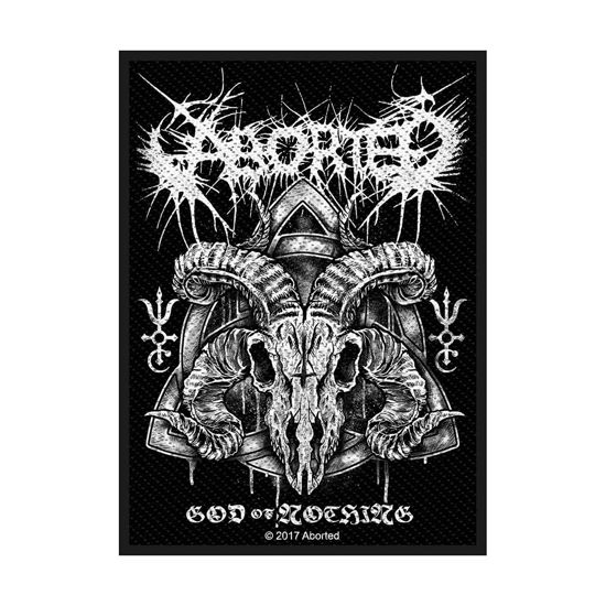 Aborted Standard Woven Patch: God of Nothing - Aborted - Merchandise - PHD - 5055339776206 - 19. august 2019