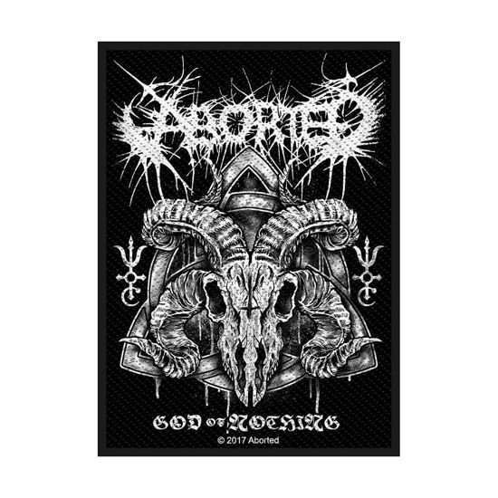 Aborted Standard Woven Patch: God of Nothing - Aborted - Merchandise - PHD - 5055339776206 - 19. August 2019